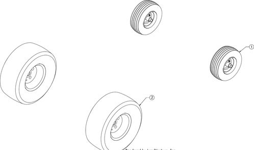 Wheels Diagram and Parts List for RZT-L42 (17BRCACS009)(2016) Cub Cadet Lawn Tractor